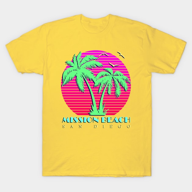 Mission Beach T-Shirt by Nerd_art